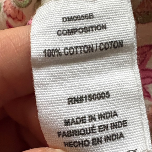 Anthropologie Pink and Cream Floral Dress - Picture 3 of 6